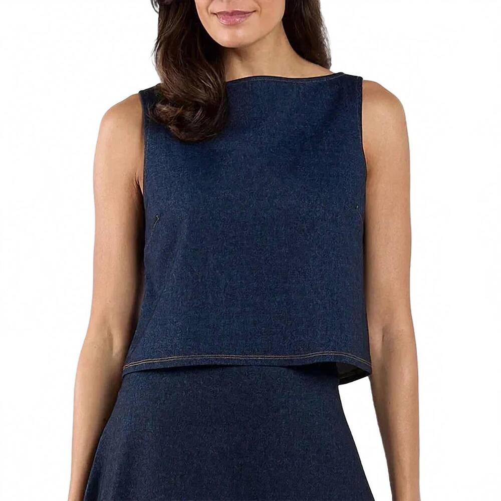 NEW JUDE CONNALLY chantal top in navy saddle
